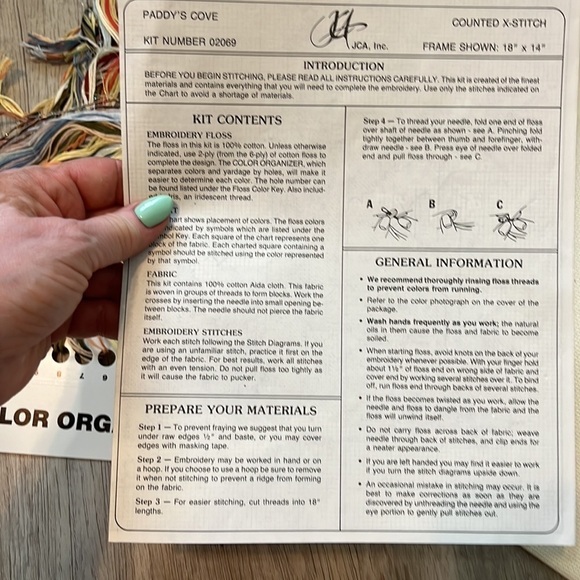 Elsa Williams Paddy’s Cove Counted Cross  Stitch Kit Lighthouse Seascape 10”x14” - Picture 9 of 10